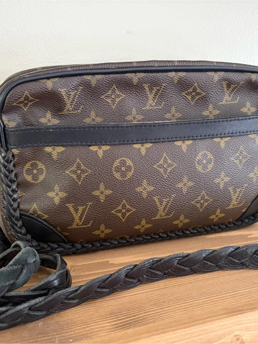 Louis Vuitton Brown & Black Monogram Messenger Bag